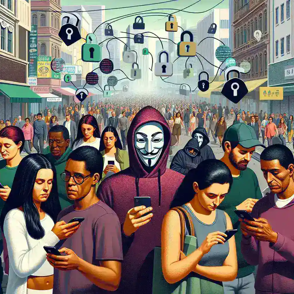 "Gráfico ilustrativo mostrando o aumento dos roubos de celulares e ciberfraudes no Brasil entre 2023 e 2024, destacando estatísticas e tendências da epidemia."